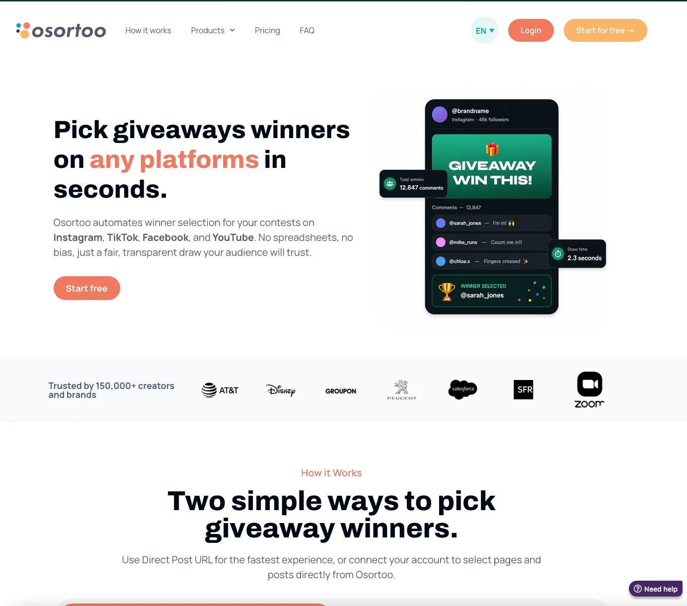 Osortoo redesigned website
