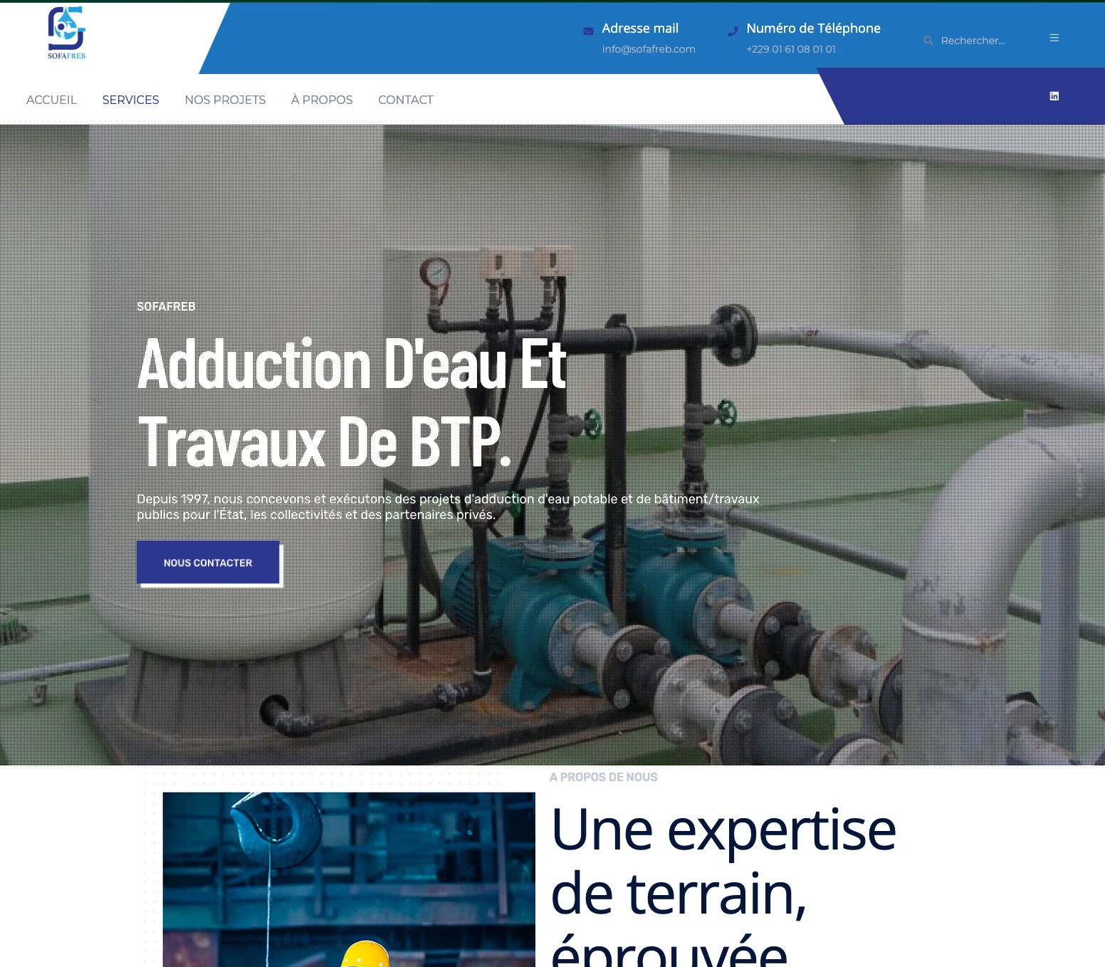 SOFAFREB website homepage