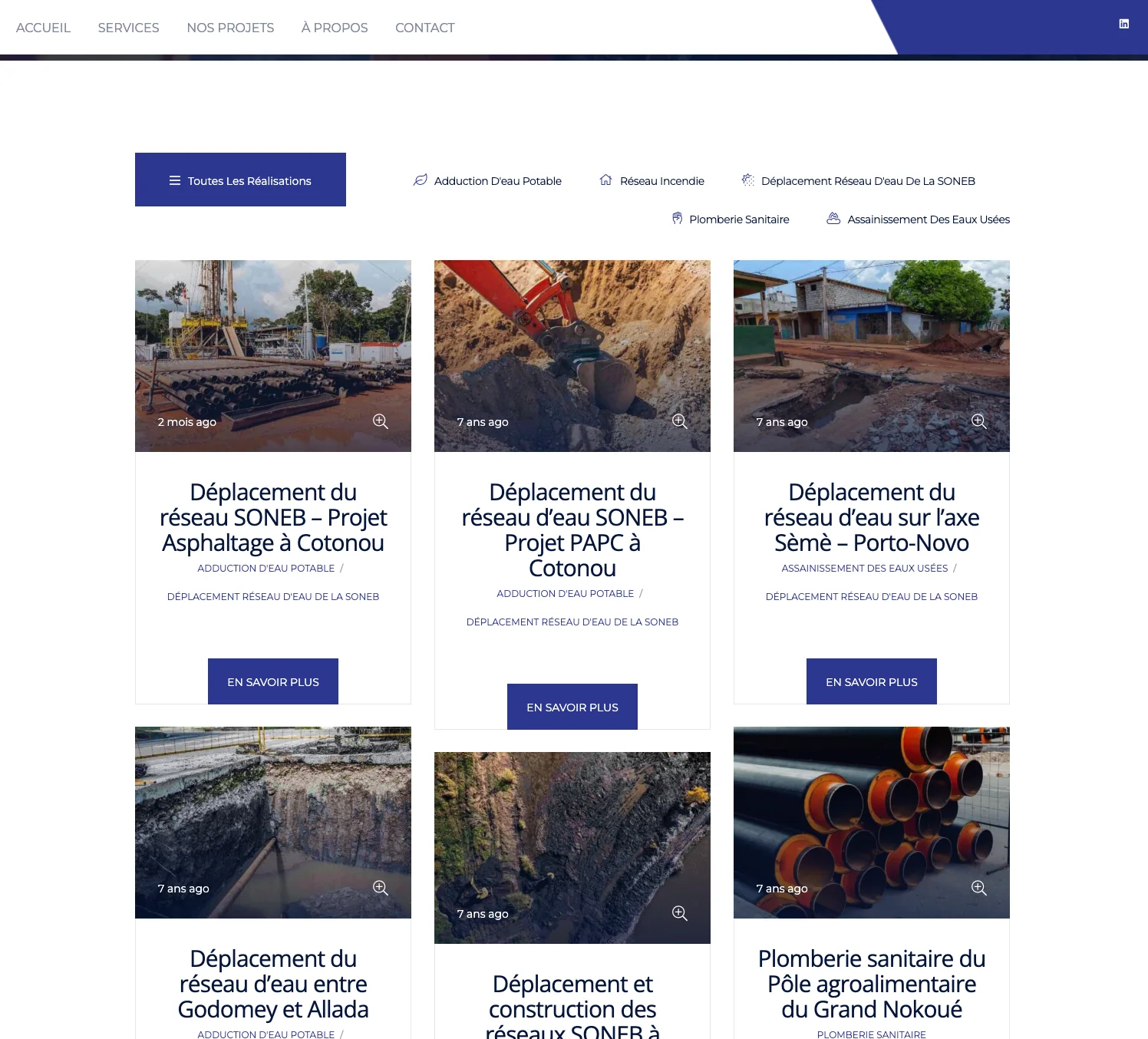 SOFAFREB project listing page