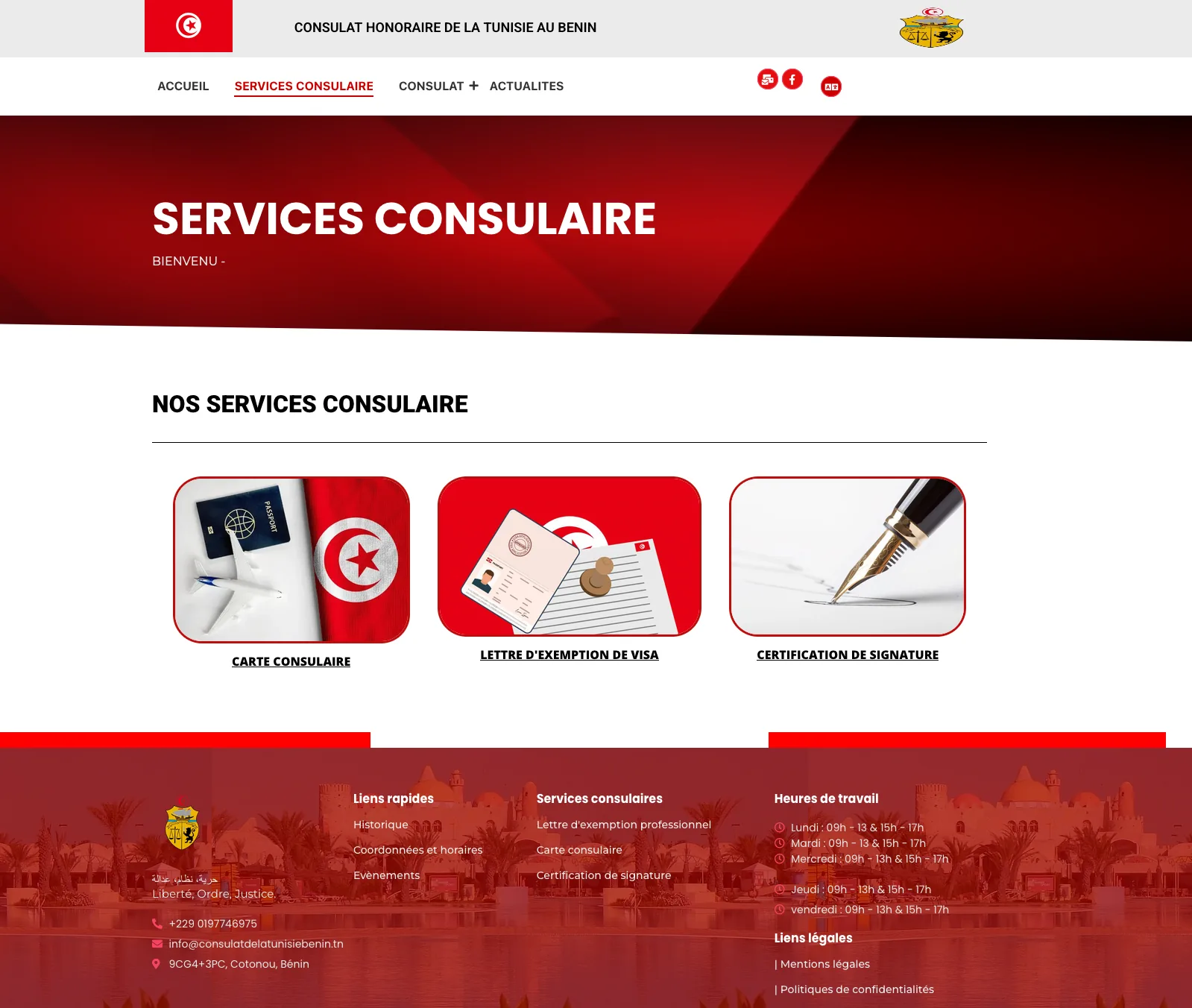 Consular services page